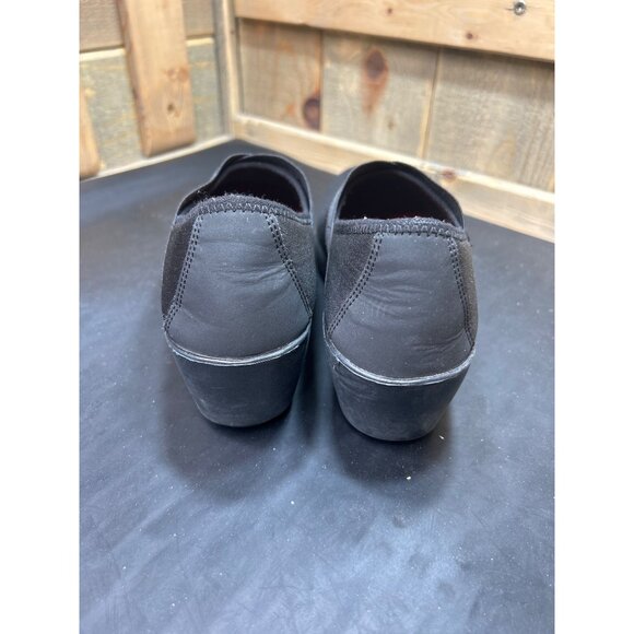 Crocs Busy Day Black Comfort Wedge Shoes Size 8 Slip On Work Clogs - Picture 5 of 9